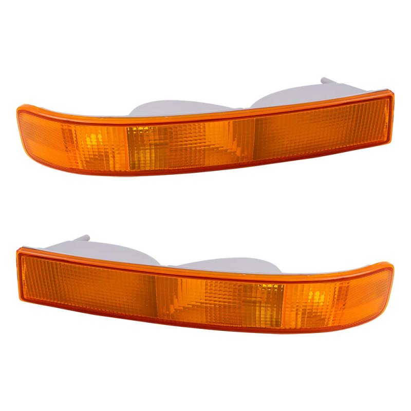 Autoandart Brock Aftermarket Replacement Driver Left Passenger Right Park Signal Side Marker Light Unit Set For 2003-2022 Chevy