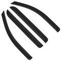 Side Window Deflectors For 2014 2018 Chevrolet Silverado 1500 2500 3500 And Gmc Sierra 4 Piece Outside Mount Rain Guards Smoke 