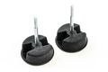 2 Jeep Hard Top Mounting Screw Knobs Wrangler Jk 07-17 Mount Tab Replacement