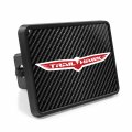 Ipick Image Compatible With Jeep Trailhawk Uv Graphic Carbon Fiber Look Metal Face-plate On Abs Plastic 2 Tow Hitch Cover