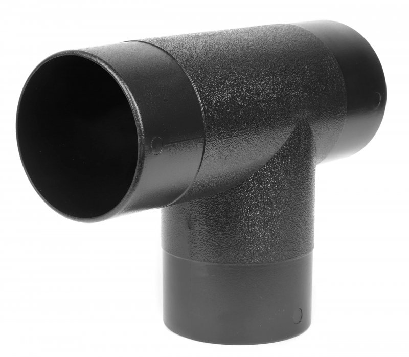 Dca005 4 In T Fitting Dust Hose Splitter Connection For Collection Systems Abs Plastic Woodworking Shop Accessory Black