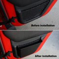 Topteng Front Rear Door Net Pocket Storage Box Organizer For Wrangler Jk 11-17