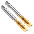 2pcs Spiral Point Thread Tap M9 X 1 25 Metric Titanium Coated Screwing Tapping Tool Thread Milling Machine Taps High-speed 