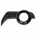 To1039173 Front Fog Light Bezel Compatible With Toyota 4runner Limited 2014-2020 Passenger Right Side Smooth Black