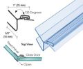 Crl Polycarbonate 135 Degree Strike Jamb For 5 16 Glass 98 In Long 