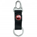 Graphics More Ford Mustang 1969 Boss Keychain With Leather Fabric Belt Clip-on Carabiner