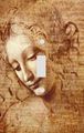 Leonardo Da Vinci Female Head Study Decorative Switchplate Cover 