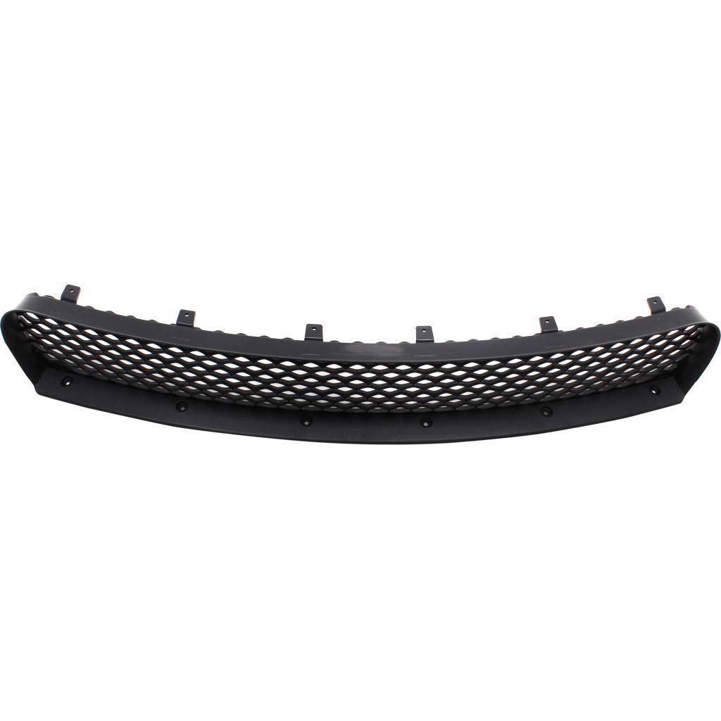 Front Center Lower Bumper Grille For Dodge Charger 2015 2016 2017 2018 2019 2020 Textured Black Plastic With Hood Scoop Capa
