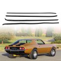 4pcs Window Sweep Weatherstrips Moldings Trim Set For Camaro Firebird 1970 To 1981 Coupe 2 Door Rubber Felt Replacement Kit 