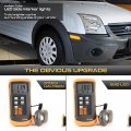 Vipmotoz Full Led Strip Front Side Marker Lights Fender Parking Lamps Compatible With 2010-2013 Ford Transit Connect Chrome