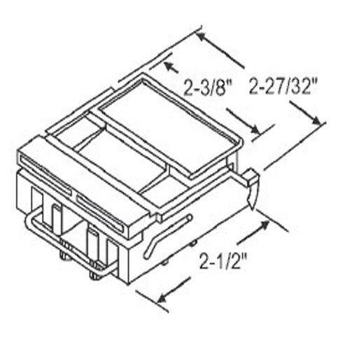 Stb Sliding Window Latch And Pull White Extruded Hardware
