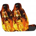 Foruidea Firefighter Car Seat Covers Universal 2 Pcs Auto Front Cover Fit Most Cars Suv Sedan Trucks