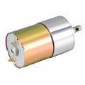 Uxcell 12v Dc 110 Rpm Gear Motor High Torque Electric Reduction Gearbox Centric Output Shaft