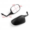 Topteng Motorcycle 10mm Rear Mirror Side View Rearview Fits For Honda Nss250 Forza 250 2004-2015 Sh300 2007-2014