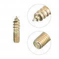 Uxcell M4x16mm Hanger Bolts 24pcs Double Ended Thread Dowel Screws For Wood Furniture Connecting