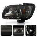 Acanii For 2001-2004 Toyota Tacoma Pickup Led Drl Smoked Headlights W Corner Signal Lamps Driver Passenger Side