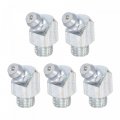 Iron Straight Grease Fitting M8 X 1mm Thread Hydraulic Accessories 5pcs 