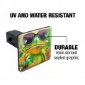 Summertime Vacation Frog Tow Trailer Hitch Cover Plug Insert