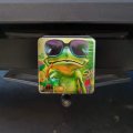 Summertime Vacation Frog Tow Trailer Hitch Cover Plug Insert