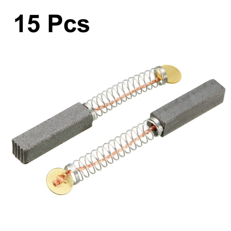 15pcs Carbon Brushes For Electric Motor 20mmx5mmx5mm Power Tool Hand Drill Blower Blender Replacement Repair Part