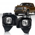 G-plus Fog Lights Kit Compatible With 2011-2015 Ford F250 F350 F450 F550 Superduty Driving Lamps Wiring Bezel Clear Lens