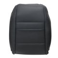 Driver Top Back Perforated Microfiber Leather Seat Cover Black For Volkswagen Jetta 2006 2007 2008 2009 2010 Front Side 