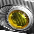Amber Lens Bumper Driving Fog Light Lamp W Switch Compatible With Honda Civic Coupe Hatchback 2 3-door 1992-1995