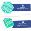 Sherchpry 3 Pcs Electronic Breadboard Solderable Universal Mini Single Sided Perf Board Experiment Fr-4 Fiberglass