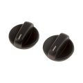Temperature Control Knobs For Honda Accord 1990 1991 1992 1993 2 Piece Black Plastic Push On Replacement 79581-sm4-003 
