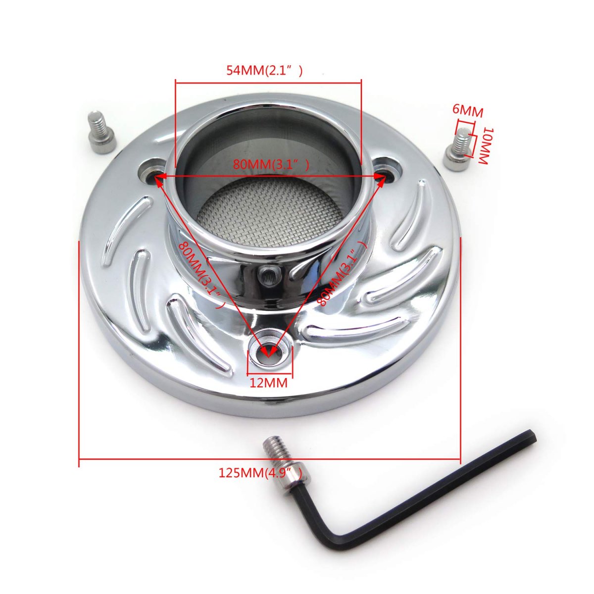 Exhaust Tip For Txr450r Atv Dirt Bike Chrome Finish All Years Electric Or Kickstart And Stock Systems