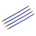 4pcs G1 4 Thread Flexible Water Oil Coolant Pipe Hose 500mm Plastic Adjustable Round Nozzle Cooling With Internal Tube For 