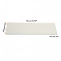 400x120x15mm 2pcs Car Garage Wall Guard Door Bumper Protector Anti Collision Waterproof White