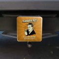 Shots Twice The Alcohol Half Liquid Funny Humor Tow Trailer Hitch Cover Plug Insert