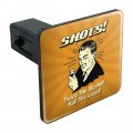 Shots Twice The Alcohol Half Liquid Funny Humor Tow Trailer Hitch Cover Plug Insert