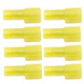 Wire Terminals Nylon Yellow 12-10 Ga Gauge 1 4 Inches Width Size 