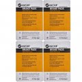 Niche Brake Pad Set For Suzuki Rm85 Rm85l 69100-03880 Rear Semi-metallic 4 Pack