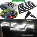Bonbo Rear Side Window Louver Fits For Ford Mustang 2005-2014 In Gt Lambo Style Custom Fit Windshield Sun Shade Cover Abs Matte
