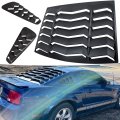 Bonbo Rear Side Window Louver Fits For Ford Mustang 2005-2014 In Gt Lambo Style Custom Fit Windshield Sun Shade Cover Abs Matte