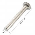 Uxcell M6x50mm Furniture Bolts Hex Socket Screws Fastener Carbon Steel 20pcs