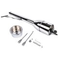 Geluoxi 30 Tilt Floor Shift Steering Column Chrome Finish No Key With 9 Hole Wheel Adapter Manual Transmission 