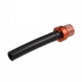 X Autohaux 6pcs Universal Gas Fuel Tank Cap Cover Air Vent Hose Tube Breather One Way Valve For Atv Dirt Bike Motorbike Orange