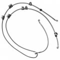 Caltric Front Flexible Hose Compatible With Can-am Maverick X3 Max Rr 2020 2021 2022 2023