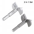 Uxcell Forstner Wood Boring Drill Bits 50mm 53mm Dia Hole Saw Carbide Alloy Steel Tip Round Shank Cutting For Hinge Plywood