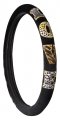 Auto Expressions Animal Print Patchwork Love Steering Wheel Cover Black Color 