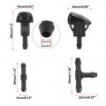 X Autohaux 7pcs Front Windshield Washer Nozzles For Hyundai Tiburon Elantra Sonata 2 Meters Hose With 4pcs Connectors Replaces