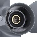 Qiilu Outboard Propeller Aluminum Prop 13 Spline Tooth 3-blade 58130-zv5-000za 11 1 4 X 13 Fit For Honda 35-60hp
