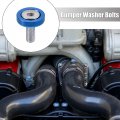 X Autohaux 20pcs M6 Billet Aluminum Alloy Fender Bumper Washer Bolt Engine Bay Dress Up Fastener Licence Plate Decor Screw W