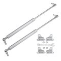 2 Pcs 15inch 35lb 156n Silver Tone Lift Supports Struts Shocks Gas Spring With Wrench Universal For Rv Car Truck Boat 