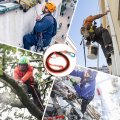 Climbing Safety Lanyard Adjustable Positioning Fall Protective Rope And Professional Belt For High Altitude Tree Engineering