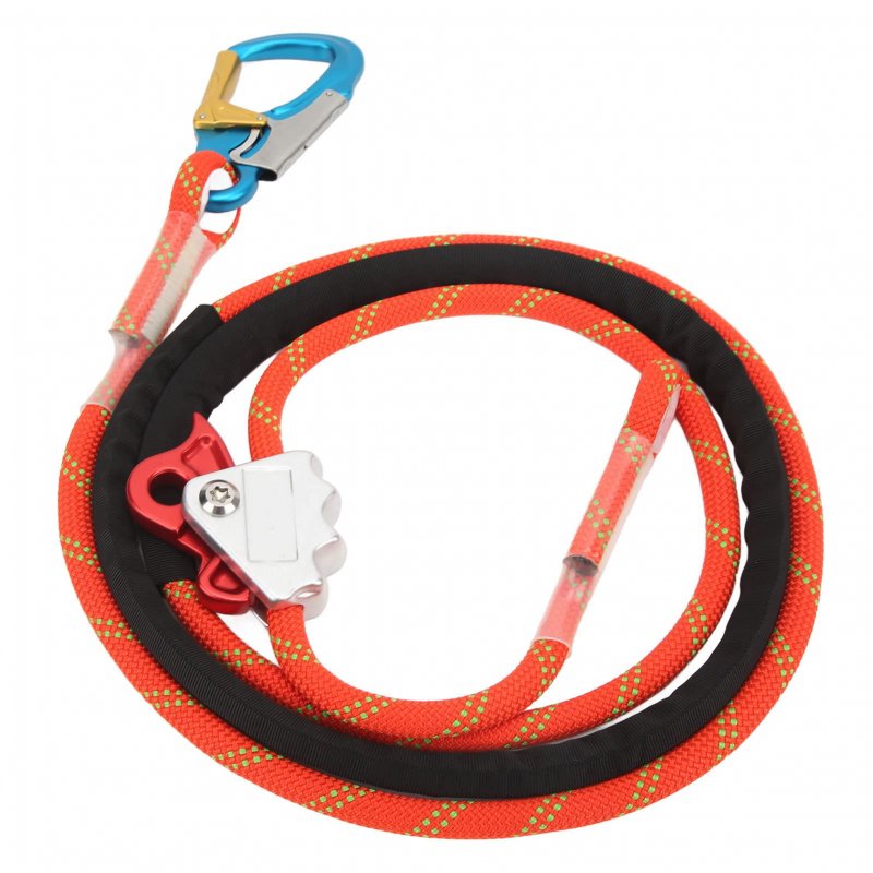 Climbing Safety Lanyard Adjustable Positioning Fall Protective Rope And Professional Belt For High Altitude Tree Engineering